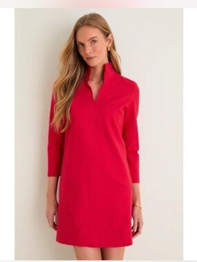 Tuckernuck Clifton Poppy 3/4 Sleeve Dress
